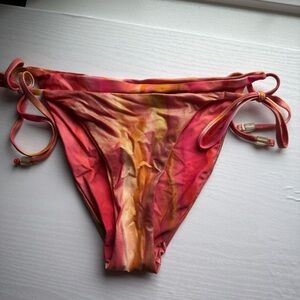 Vibrant Pink-Orange Bikini Bottom